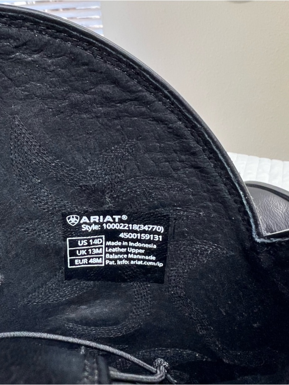 ARIAT MENS HERITAGE DEERTAN WESTERN PERFORMANCE BOOTS LEATHER COWBOY SIZE 14 - Picture 10 of 11
